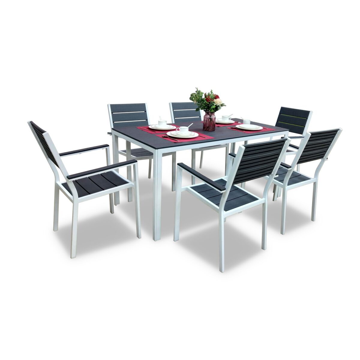 Living Accents 7Piece Weather Resistant Durable Outdoor Dining Set